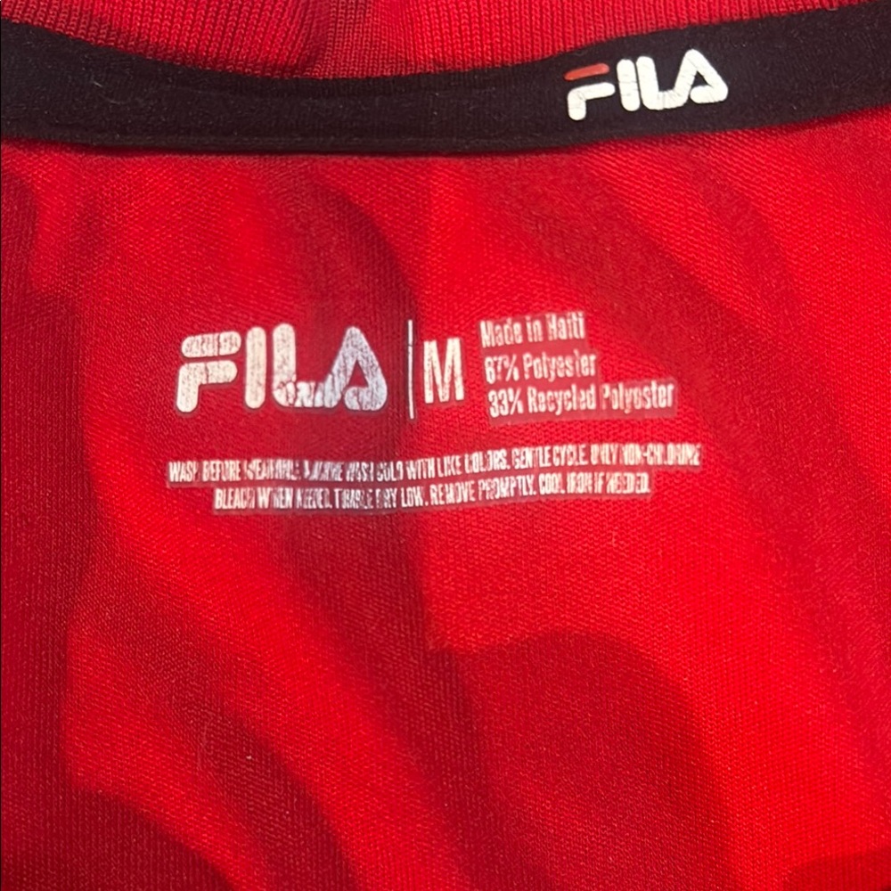 Fila Red Sleeveless Muscle Tee - Picture 5 of 5